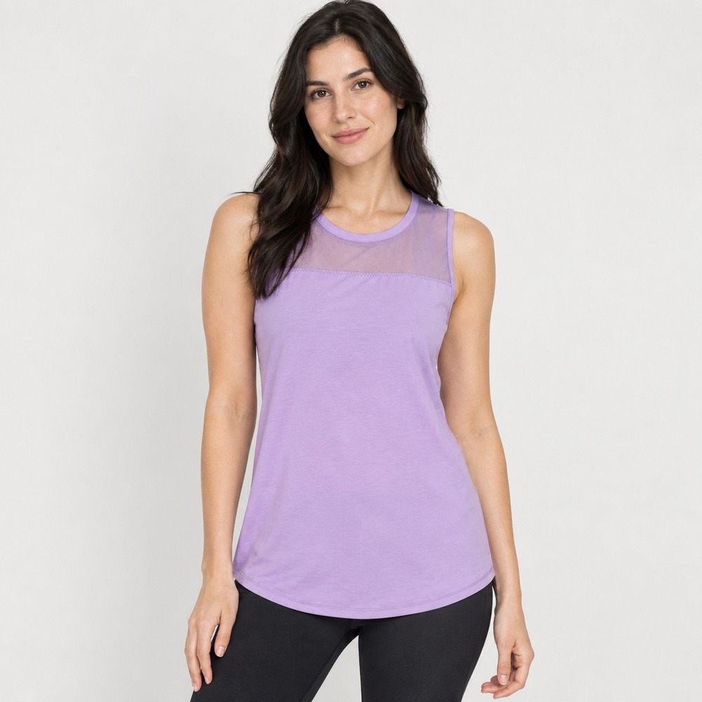 Lululemon Tank Top Sculpt Mesh Panel Purple Womens 6